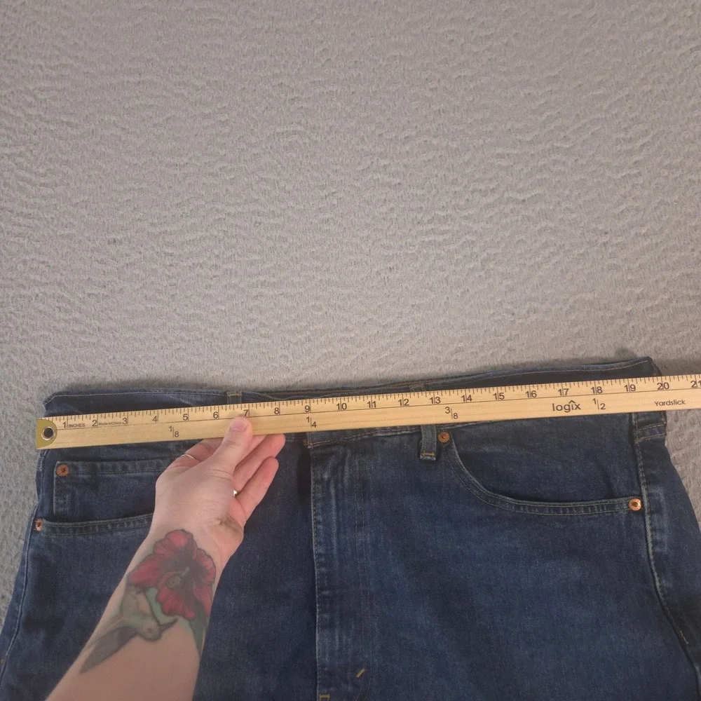 Levi's Jeans Mens 40x32 Blue 505 Regular Straight Leg Denim Stretch Comfort Pant